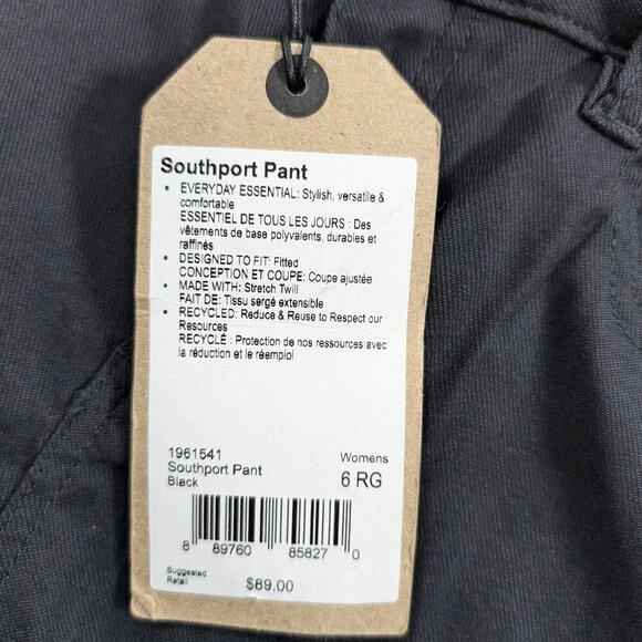 NWT Prana black Southpoint Pant size 6 - Picture 6 of 7